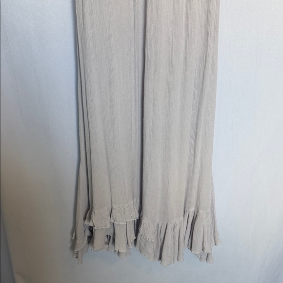 Free People One Adella Slip Lace Maxi Dress Size M Stardust Grey Boho - Picture 4 of 13